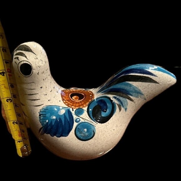 Vintage Tonala Mexican Art Pottery‎ Painted Bird - Picture 6 of 8